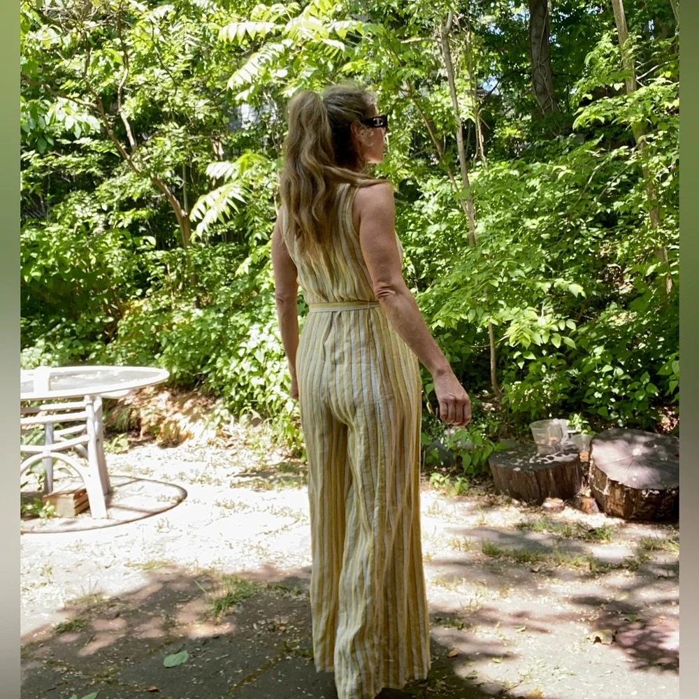 ARTISAN NY oversized linen jumpsuit Sz 4us - Picture 14 of 16